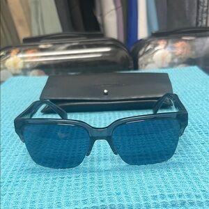 Rag & Bone Dark Gray Frames with Blue Lenses